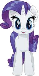 Size: 250x489 | Tagged: safe, rarity, pony, unicorn, g4, female, front view, looking at you, mare, simple background, solo, transparent background