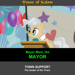 Size: 1920x1920 | Tagged: safe, artist:twilightsporckle, mayor mare, pony, g4, town of salem