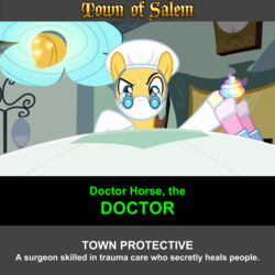 Size: 1920x1920 | Tagged: safe, artist:twilightsporckle, doctor horse, doctor stable, pony, g4, town of salem