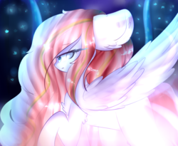 Size: 1024x838 | Tagged: safe, artist:anasflow, oc, oc only, pegasus, pony, female, glowing, mare, solo