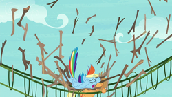 Size: 1280x720 | Tagged: safe, screencap, applejack, rainbow dash, pony, g4, non-compete clause