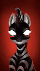 Size: 2132x3787 | Tagged: safe, artist:aphphphphp, oc, oc only, pony, zebra, ambiguous gender, high res, solo, zebra oc