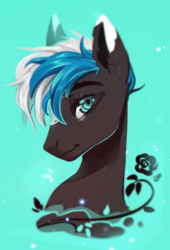 Size: 1647x2428 | Tagged: safe, artist:aphphphphp, oc, oc only, pony, bust, male, portrait, solo, stallion