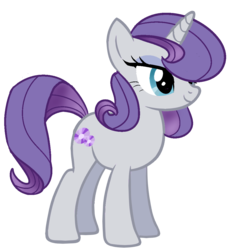 Size: 1010x1076 | Tagged: safe, artist:unicorn-mutual, oc, oc only, pony, unicorn, eyeshadow, female, magical lesbian spawn, makeup, mare, offspring, parent:maud pie, parent:rarity, parents:rarimaud, simple background, solo, transparent background
