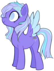 Size: 494x649 | Tagged: safe, artist:elf-hollow, oc, oc only, oc:stormcloud, pegasus, pony, female, magical lesbian spawn, mare, offspring, parent:rainbow dash, parent:twilight sparkle, parents:twidash, simple background, solo, transparent background