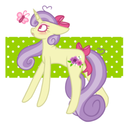 Size: 1806x1767 | Tagged: safe, artist:chococakebabe, oc, oc only, oc:meadow blossom, butterfly, pony, unicorn, female, mare, simple background, solo, transparent background
