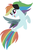 Size: 441x665 | Tagged: safe, artist:selenaede, artist:user15432, rainbow dash, pegasus, pony, sea pony, seapony (g4), elements of insanity, g4, my little pony: the movie, alternate cutie mark, alternate universe, base used, fin wings, fins, fish tail, rainbine, rainbine ears, sea ponies, seaponified, seapony rainbow dash, solo, species swap