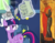 Size: 929x720 | Tagged: safe, anonymous artist, edit, edited screencap, editor:korora, screencap, star swirl the bearded, twilight sparkle, alicorn, human, g4, my little pony: friendship is magic, shadow play, clothes, cropped, crown, cyrillic, hat, jewelry, regalia, robe, russian, scroll, st. vladimir, text, twilight sparkle (alicorn), twilight's castle