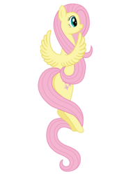 Size: 3780x5040 | Tagged: safe, artist:mfg637, fluttershy, pony, g4, female, flying, simple background, solo, transparent background, vector