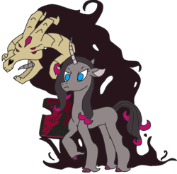 Size: 2136x2105 | Tagged: safe, artist:supahdonarudo, fhtng th§ ¿nsp§kbl, oleander (tfh), classical unicorn, pony, unicorn, them's fightin' herds, cloven hooves, community related, curved horn, fred, high res, horn, leonine tail, open mouth, raised hoof, simple background, transparent background, unicornomicon, unshorn fetlocks