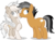 Size: 3655x2706 | Tagged: safe, artist:cirillaq, quibble pants, oc, oc:cuddy, bat pony, pony, g4, boop, canon x oc, female, high res, mare, nose wrinkle, simple background, transparent background