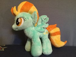 Size: 1024x768 | Tagged: safe, artist:millermademares, lightning dust, pegasus, pony, g4, doll, irl, photo, plushie, toy