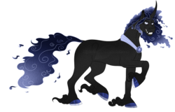 Size: 1369x878 | Tagged: safe, artist:bijutsuyoukai, oc, oc only, pony, unicorn, magical gay spawn, male, offspring, parent:king sombra, parent:pony of shadows, raised hoof, simple background, solo, stallion, transparent background