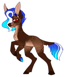 Size: 978x1167 | Tagged: safe, artist:wolfs42, oc, oc only, oc:cammie, pony, non-pony oc, rearing, simple background, transparent background, underhoof