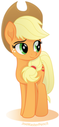 Size: 3967x8500 | Tagged: safe, artist:joemasterpencil, applejack, earth pony, pony, g4, my little pony: the movie, female, mare, simple background, solo, transparent background, vector