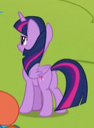 Size: 136x185 | Tagged: safe, screencap, twilight sparkle, alicorn, pony, g4, my little pony: friendship is magic, non-compete clause, butt, cropped, plot, twilight sparkle (alicorn)