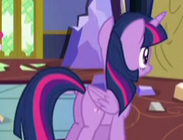 Size: 183x140 | Tagged: safe, screencap, twilight sparkle, alicorn, pony, g4, party pooped, butt, cropped, female, mare, plot, solo, twilight sparkle (alicorn)
