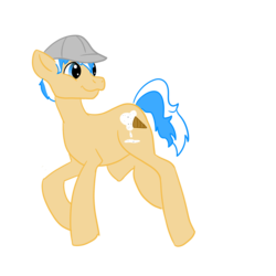 Size: 2048x2048 | Tagged: safe, artist:kiwiscribbles, oc, oc only, oc:vanilla daze, pony, cutie mark, hat, high res, male, simple background, solo, stallion, transparent background