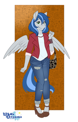Size: 1580x2461 | Tagged: safe, artist:xwhitedreamsx, oc, oc only, anthro, plantigrade anthro, anthro oc, clothes, female, high heels, looking at you, mare, shoes, smiling, solo
