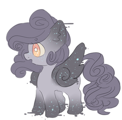 Size: 508x500 | Tagged: safe, artist:clayterran, oc, oc only, oc:astra, pegasus, pony, solo, sparkles, stars