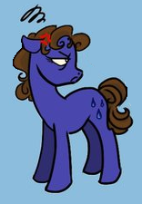 Size: 156x225 | Tagged: artist needed, source needed, safe, edit, earth pony, pony, cross-popping veins, cutie mark, female, irma lair, mare, ponified, simple background, solo, w.i.t.c.h., water, water droplet