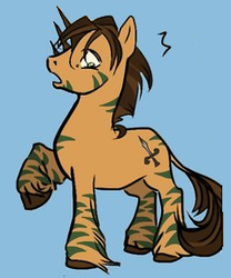 Size: 238x286 | Tagged: artist needed, source needed, safe, edit, earth pony, pony, caleb, cutie mark, male, ponified, simple background, solo, stallion, sword, w.i.t.c.h., weapon