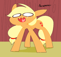 Size: 653x615 | Tagged: safe, artist:askapplejacktoo, applejack, earth pony, pony, g4, ask, askapplejacktoo, descriptive noise, faic, female, horse noises, solo, tumblr