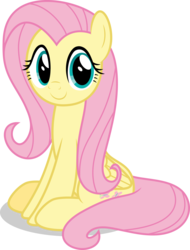 Size: 7000x9217 | Tagged: safe, artist:luckreza8, fluttershy, pegasus, pony, g4, non-compete clause, .svg available, absurd resolution, cute, female, looking at you, mare, shyabetes, simple background, sitting, smiling, solo, transparent background, vector