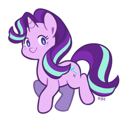 Size: 570x585 | Tagged: safe, artist:nayobe, starlight glimmer, pony, unicorn, g4, female, looking at you, mare, simple background, smiling, solo, white background