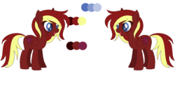 Size: 1026x518 | Tagged: safe, artist:selenaede, artist:westrail642fan, oc, oc only, oc:carmine cream, pegasus, pony, rise and fall, base used, parent:oc:david wyne, parent:rainbow dash, parents:canon x oc, reference sheet