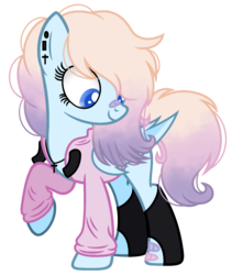 Size: 1400x1660 | Tagged: safe, artist:bloodlover2222, oc, oc only, pony, clothes, female, jacket, mare, simple background, solo, transparent background