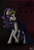 Size: 740x1080 | Tagged: safe, artist:amywhooves, rarity, pony, g4, alternate hairstyle, choker, clothes, cloven hooves, crossover, dress, element of generosity, female, mare, musical, solo, the master and margarita