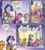 Size: 958x1058 | Tagged: safe, artist:tony fleecs, idw, official comic, applejack, fluttershy, pinkie pie, rainbow dash, rarity, earth pony, pegasus, pony, friendship is magic #66, g4, spoiler:comic, actress, applejack is not amused, beret, chair, clapboard, clapperboard, comic, cropped, director's chair, fake cutie mark, fake horn, female, hat, magic, magic aura, mare, megaphone, speech bubble, telekinesis, unamused