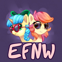 Size: 3000x3000 | Tagged: safe, artist:lilfunkman, oc, oc only, oc:ducky ink, oc:taco horse, pony, everfree northwest, high res, sunglasses