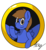 Size: 1131x1240 | Tagged: safe, artist:acrylicbristle, oc, oc only, oc:gamelink, oc:gamelink reviews, pegasus, pony, eye clipping through hair, icon, looking at you, male, ring, signature, simple background, smiling, solo, stallion, transparent background, waving, youtuber