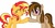 Size: 1979x1025 | Tagged: safe, artist:avatarmicheru, sunset shimmer, oc, oc:cupcake slash, pony, unicorn, g4, base used, goodbye