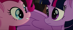 Size: 1920x808 | Tagged: safe, screencap, pinkie pie, twilight sparkle, alicorn, pony, g4, my little pony: the movie, cute, smiling, twilight sparkle (alicorn), wings