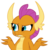 Size: 2759x2828 | Tagged: safe, artist:sketchmcreations, smolder, dragon, g4, my little pony: friendship is magic, non-compete clause, dragoness, female, high res, shrug, simple background, solo, transparent background, vector