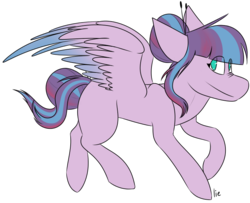 Size: 754x613 | Tagged: safe, artist:yourbestnightmaree, oc, oc only, pegasus, pony, female, mare, simple background, solo, transparent background, two toned wings