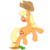 Size: 3000x3000 | Tagged: safe, artist:besttubahorse, applejack, earth pony, pony, g4, .svg available, applejack's hat, carrot, cowboy hat, female, food, freckles, hat, high res, jumping, scared, silly, silly pony, simple background, solo, svg, transparent background, vector, who's a silly pony