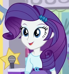 Size: 668x720 | Tagged: safe, screencap, rarity, equestria girls, equestria girls specials, g4, my little pony equestria girls: dance magic, clothes, cropped, cute, female, smiling, solo focus, teenager