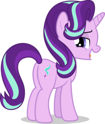 Size: 7000x8255 | Tagged: safe, artist:luckreza8, starlight glimmer, pony, unicorn, g4, the parent map, .svg available, absurd resolution, butt, female, glimmer glutes, inkscape, mare, open mouth, plot, simple background, solo, transparent background, vector