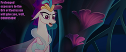 Size: 1920x796 | Tagged: safe, edit, edited screencap, screencap, queen novo, pony, seapony (g4), g4, my little pony: the movie, background sea pony, betrayed, bubble, clothes, colored pupils, coral, crepuscular rays, cropped, crown, dorsal fin, eyelashes, eyes closed, eyeshadow, female, fin, fin wings, fins, floppy ears, flowing mane, glowing, image macro, jewelry, looking at someone, makeup, mare, meme, mermaid man and barnacle boy iii, ocean, orb of confusion, queen, queen novo's orb, regalia, scales, seaquestria, see-through, spongebob squarepants, swimming, tail, teeth, throne room, underwater, upset, water, wings