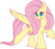 Size: 1886x1711 | Tagged: safe, artist:jennithedragon, fluttershy, pegasus, pony, g4, ear fluff, female, hoof fluff, looking at you, mare, raised hoof, raised leg, simple background, smiling, solo, spread wings, transparent background, wings