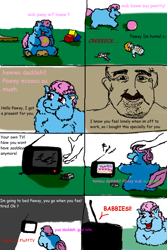 Size: 800x1200 | Tagged: safe, artist:neriman, fluffy pony, human, comic, television