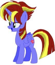 Size: 1241x1445 | Tagged: safe, editor:php77, oc, oc only, oc:fire main, alicorn, pony, alicorn oc, simple background, solo, transparent background