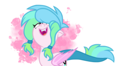 Size: 1664x886 | Tagged: safe, artist:chococakebabe, oc, oc only, oc:fairie box, bat pony, pony, female, looking up, mare, simple background, solo, transparent background
