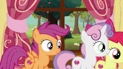Size: 720x404 | Tagged: safe, screencap, apple bloom, cozy glow, scootaloo, sweetie belle, earth pony, pegasus, pony, unicorn, g4, marks for effort, animated, crying, cutie mark crusaders, female, filly, gif, sad, slideshow