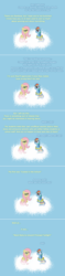 Size: 504x2136 | Tagged: safe, artist:verve, fluttershy, rainbow dash, genie, pegasus, pony, ain't never had friends like us, g4, non-compete clause, ask, cloud, comic, female, gradient background, mare, on a cloud, pixel art, tumblr