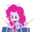 Size: 3141x2856 | Tagged: safe, artist:mohawgo, pinkie pie, equestria girls, g4, my little pony equestria girls: rainbow rocks, pinkie on the one, .ai available, clothes, drums, female, high res, musical instrument, rainbow rocks shorts, simple background, solo, tongue out, transparent background, vector